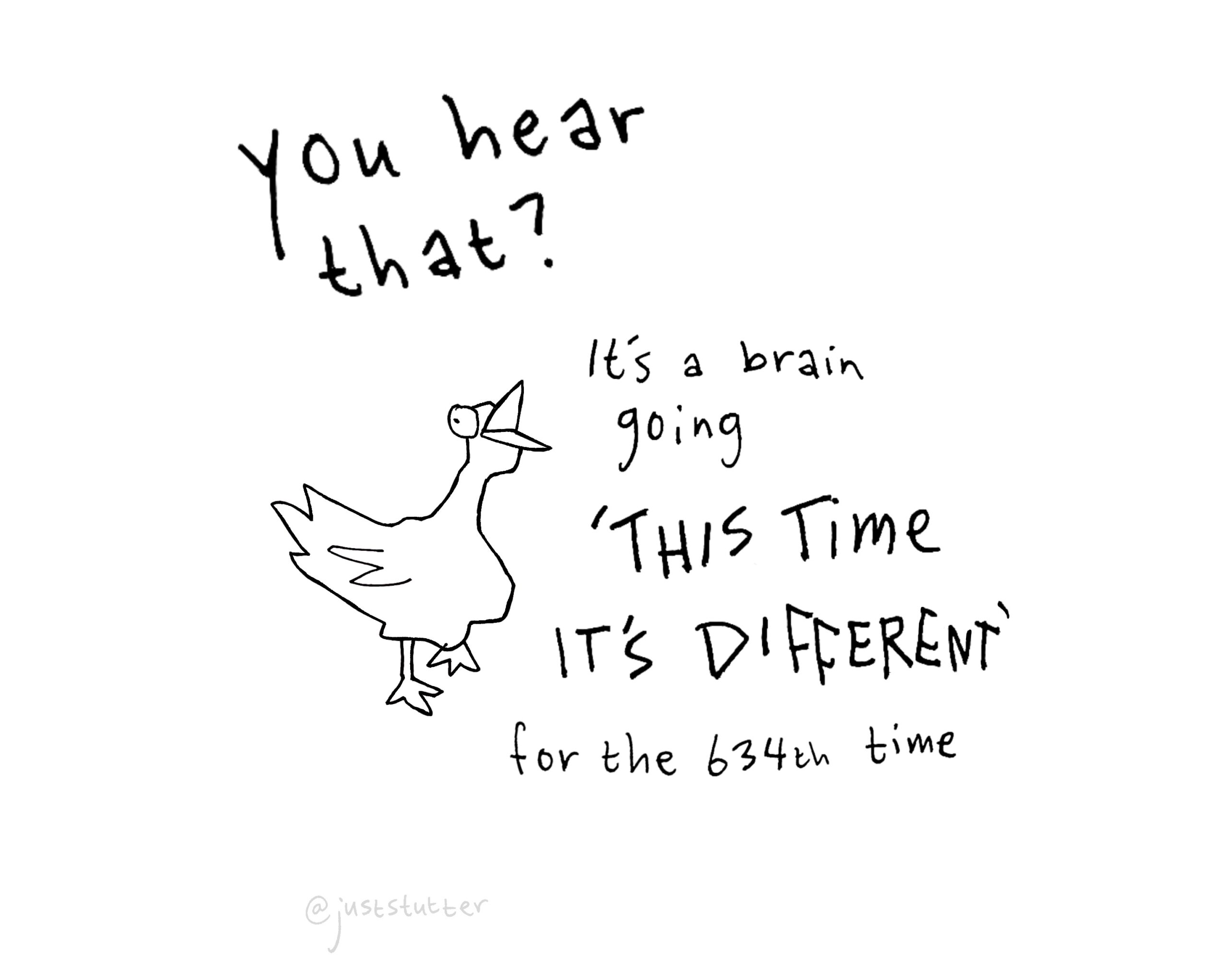 The brain is trying its best
